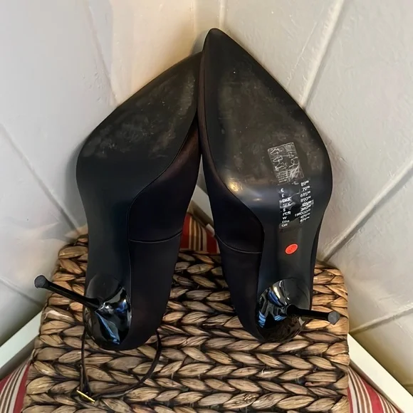 & Other Stories Satin Stiletto Heels in Black - Picture 11 of 15